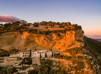 Sanctuaries of Gracia and Sant Honorat, Puig de Randa, Algaida, Mallorca, balearic islands, spain,...