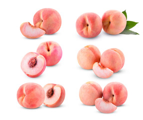 Fruit Peach isolated on white background