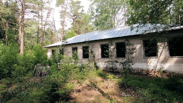 Abandoned prison barrack somewhere in Siberia, Russia, Gulag camps
