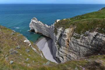 Frankreich - Étretat - Steilküste - Aussichtspunkt am Porte d'Amont