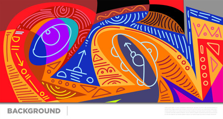 Abstract liquid shape. Fluid geometric design. Isolated gradient waves with geometric lines, dots, batik Indonesia pattern. Vector illustration.