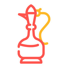 arabian coffee jug color icon vector. arabian coffee jug sign. isolated symbol illustration