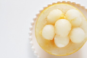 Japanese summer fruit, white melon for healthy food image