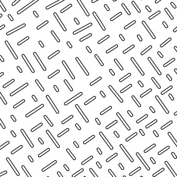 Simple Seamless pattern background vector with black and white color, quadrangles,diagonal, mansory pattern for textile, wrapping paper, fast food pacaging and other purpose. 
