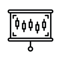 presentation icon isolated on white background