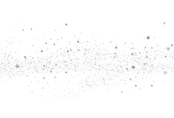 Light silver glitter confetti background. White festive texture.