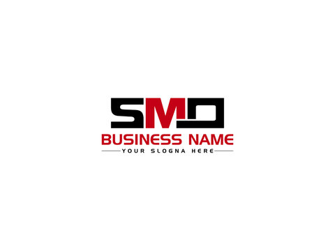 Premium SMO Logo Letter, Creative SM s m o Logo Icon Vector With Colorful Three Letter Image Design For All Kind Of Use