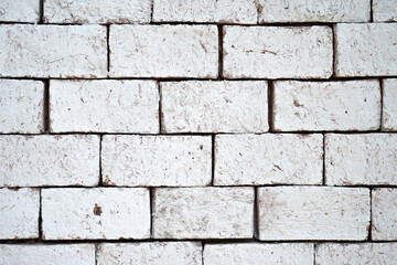 White bricks that may be part of the house's walls can be used as a background image in product advertising.