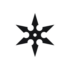 shuriken icon in trendy flat style