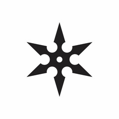 Obraz premium shuriken icon in trendy flat style