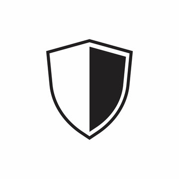 shield icon, flat design best shield icon