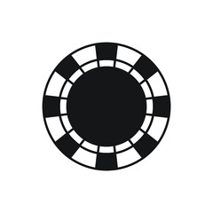 casino chip icon, poker chip icon