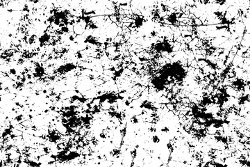 Fototapeta premium Vector grunge background in black and white. Texture covered with dirt, blots, ink