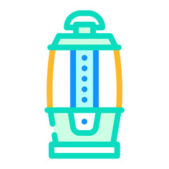 led electronic lamp color icon vector. led electronic lamp sign. isolated symbol illustration