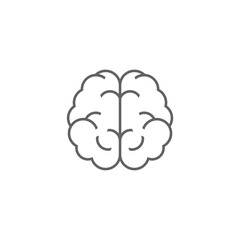 Brain icon isolated on white background