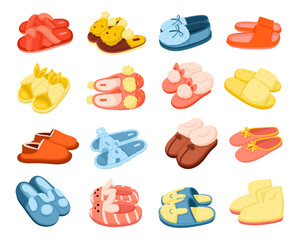 House Slippers Cartoon Set