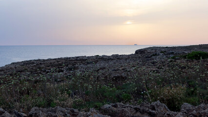Fototapeta premium Pont d'en Gil at sunset. Famous Pont d'en Gil at the west coast of Menorca (Minorca), Balearic Islands, Spain.