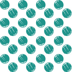 Geometric seamless pattern round green white background