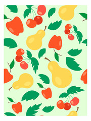 Summer fruit new simple pattern