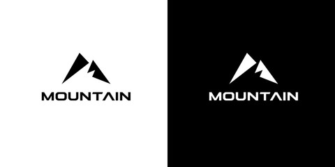 Modern and professional mountain logo design © Rusly
