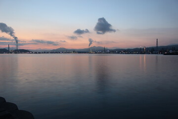 コンビナート夜景！山口県周南市　SDGs地球環境と地球のミライ　えんとつ町