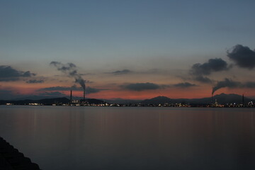 コンビナート夜景！山口県周南市　SDGs地球環境と地球のミライ　えんとつ町
