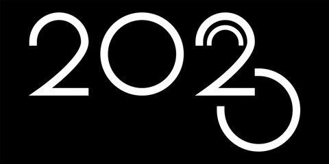 Vector. Happy new year 2023 logo text design. Design templates with 2023 typographic logo. 2023 happy new year symbols collection. Minimalistic backgrounds for branding, banner, cover, postcard