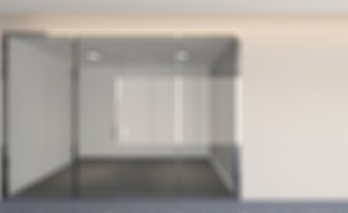 Modern office Cabinet.  3D rendering.   Meeting room. Abstract blur phototography.