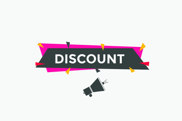 discount text symbol. discount text web template Vector Illustration. 
