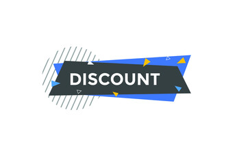 discount text symbol. discount text web template Vector Illustration. 
