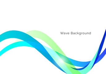 abstract stylish blue wave design background