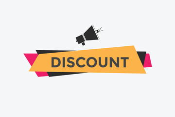 discount Colorful web banner. vector illustration. discount sign icon.
