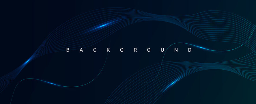 abstract stylish blue wave design background