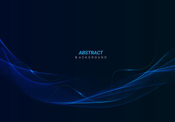 Abstract geometry stylish glossy flowig line futuristic pattern design background