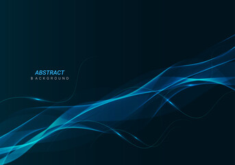 Abstract geometry stylish glossy flowig line futuristic pattern design background