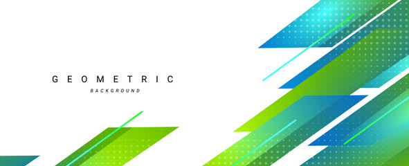 Abstract green arrows on white background © JupiterArts