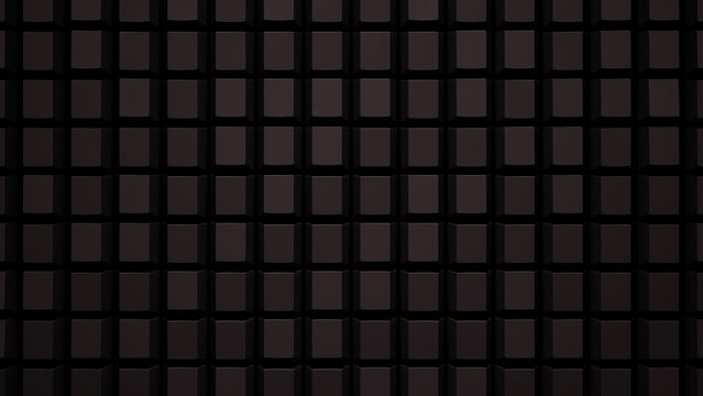 Blank Concept Keyboard Grid Wall Keys Black 3d illustration render	
