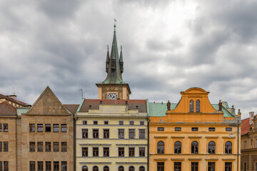 Obraz premium building facades and details in the old town of Prague