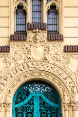 building facades and details in the old town of Prague