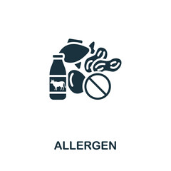 Allergen icon. Monochrome simple Allergy icon for templates, web design and infographics