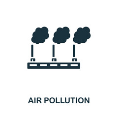 Air Pollution icon. Monochrome simple Allergy icon for templates, web design and infographics