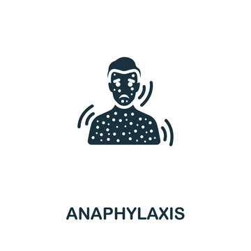 Anaphylaxis Icon. Monochrome Simple Allergy Icon For Templates, Web Design And Infographics