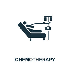 Chemotherapy icon. Monochrome simple Allergy icon for templates, web design and infographics