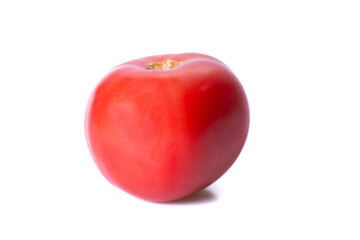 Red tomato isolated on white
