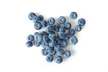 blueberries isolated on white background