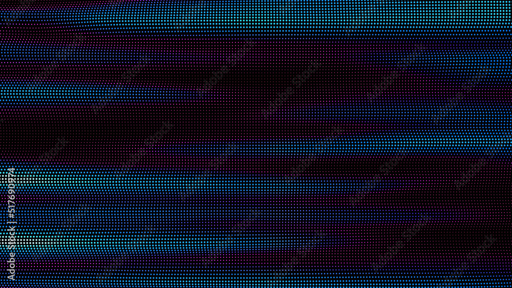 Poster waves of colorful points. digital data splash of point array. futuristic smooth glitch ui element