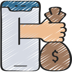 Mobile Investment Icon