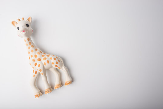 Teething toy on a white background