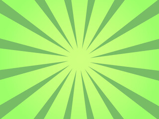 集中線 背景 効果線 緑色 ポップ  注目 壁紙 ベクターイラスト