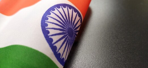 Tricolor official flag of india. August 15 independence and january 26 republic day festival...